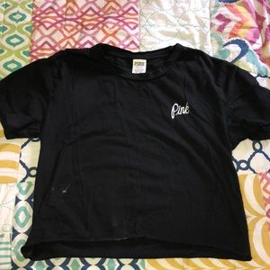 Victoria Secret Pink Cropped Tee